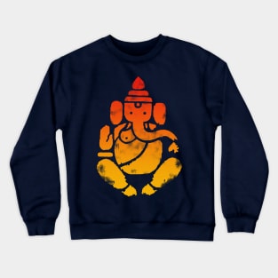 Ganesha Gradient Print Crewneck Sweatshirt